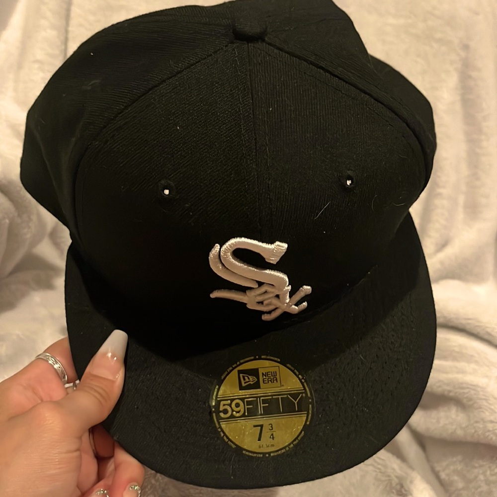 New Era Cap, Black, Size 7 3/4th, 61.5cm, Sox